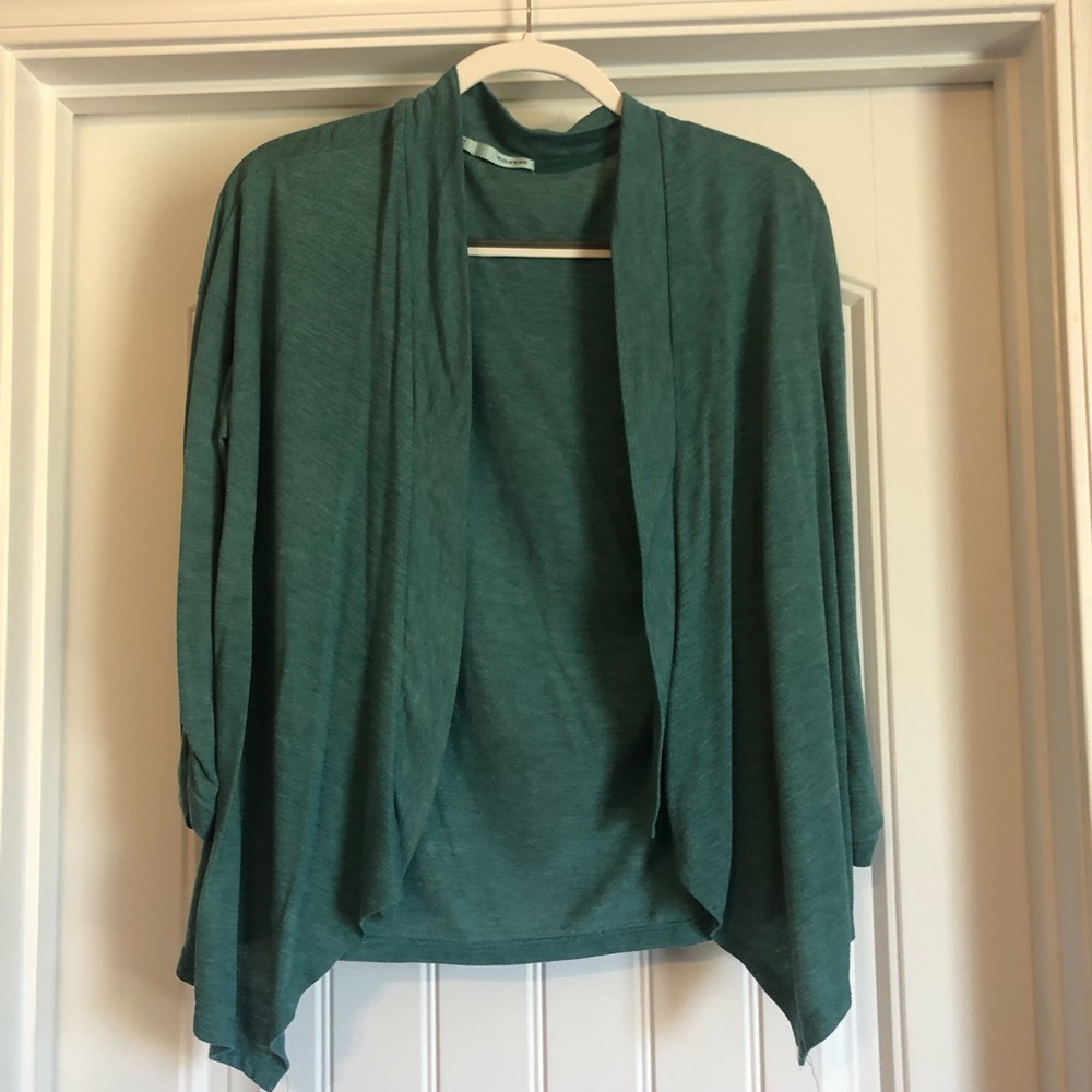 Teal cardigan